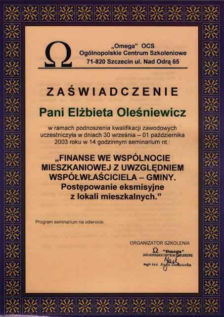 Za�wiadczenie